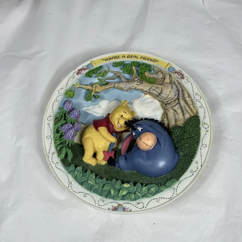 Bradford‎ Exchange Winnie The Pooh 3D Plate Your A Real Friend EYORE